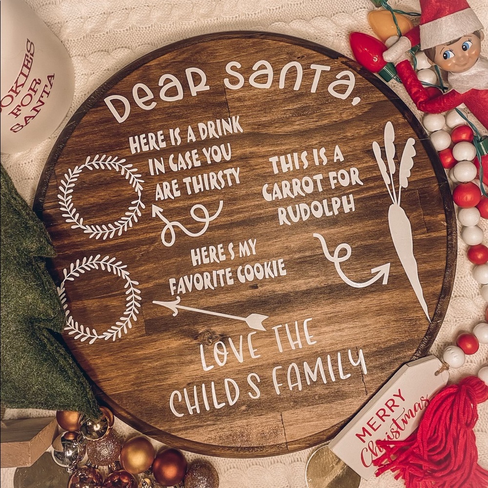 Custom Santa Treat Boards
